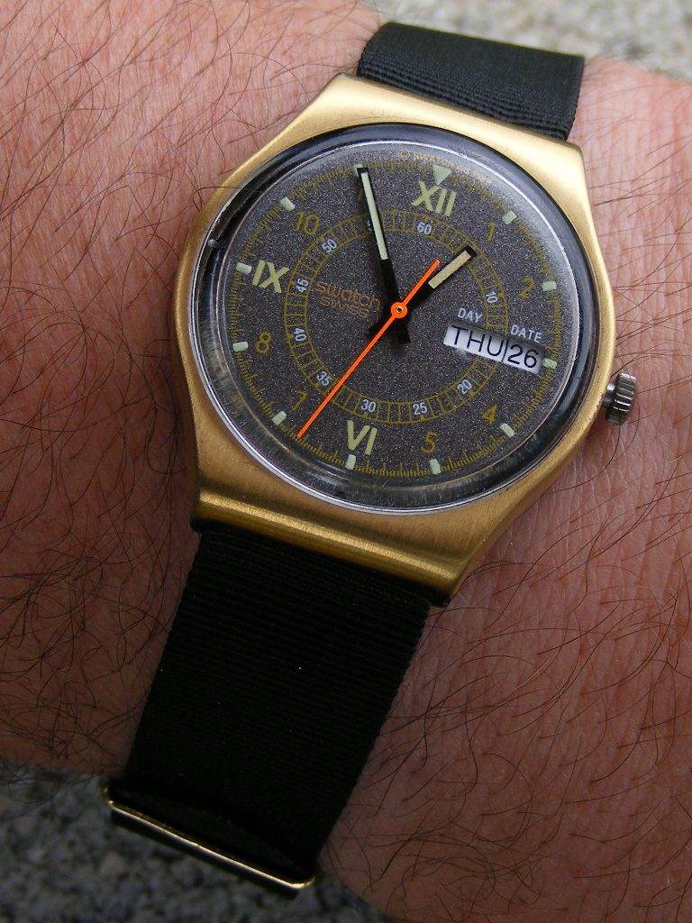 Swatch "Gold Top" Day-Date