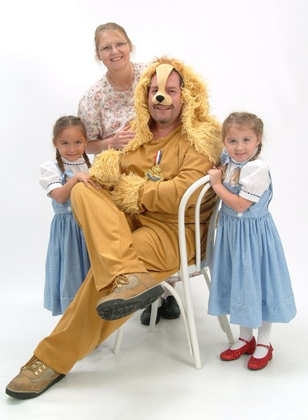 Grammy Pam and Grandpa McBroom AKA Aunty Em and The Cowardly Lion